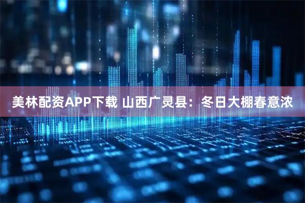 美林配资APP下载 山西广灵县：冬日大棚春意浓